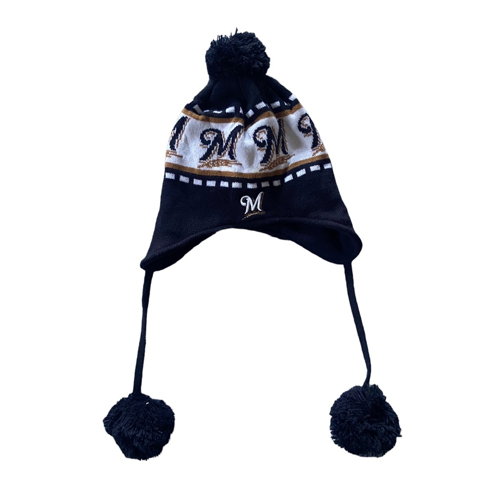 Milwaukee Brewers MLB Pom Pom Winter Hat